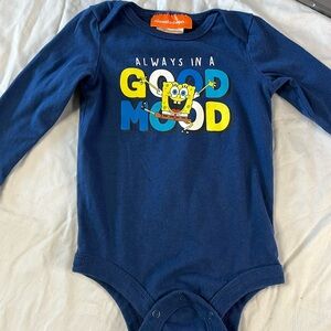6-12M Sponge Bob onesie, diaper shirt